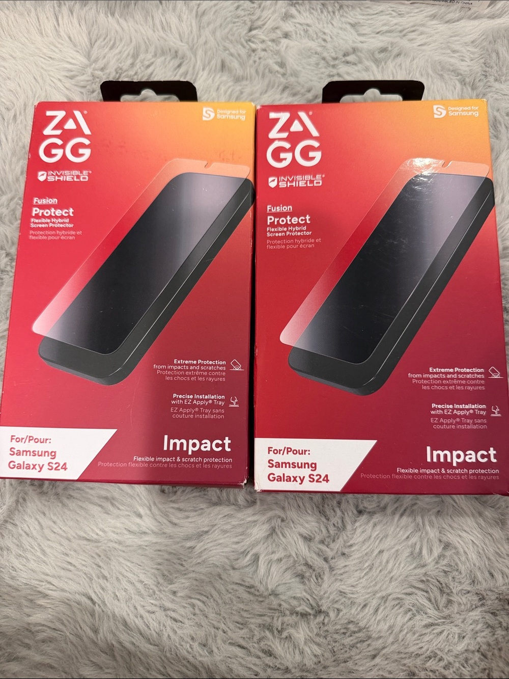 Galaxy S24 InvisibleShield Impact Screen Protector for Samsung phone- 2 pack